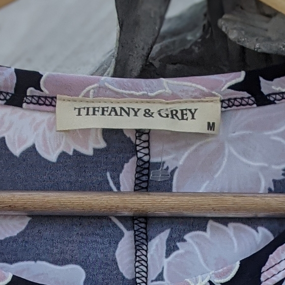 Tiffany & Grey Floral Summer Dress sz M - Picture 10 of 14
